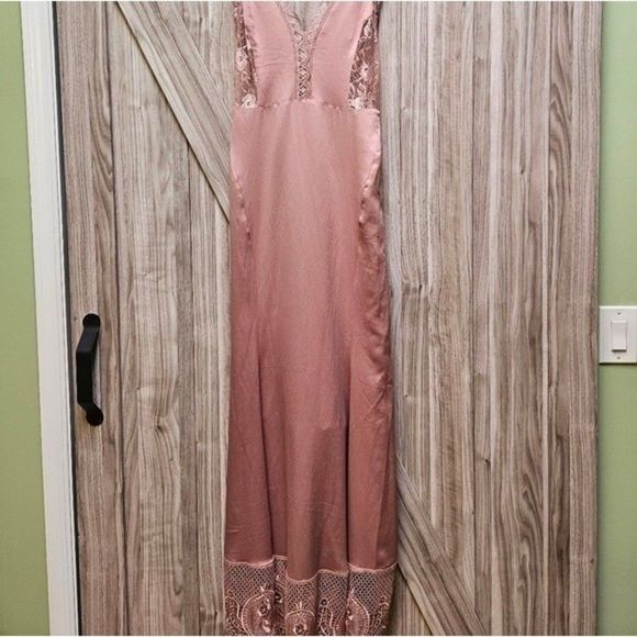 Free People Flutter Sillky Barbie Pink Maxi Dress - Picture 4 of 10